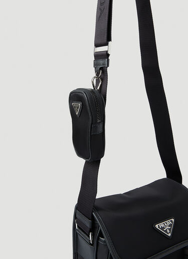 Prada Re-Nylon Messenger Crossbody Bag Black pra0149051