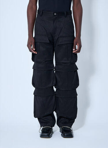 Mugler Multiple Pocket Cargo Pants Black mug0160003