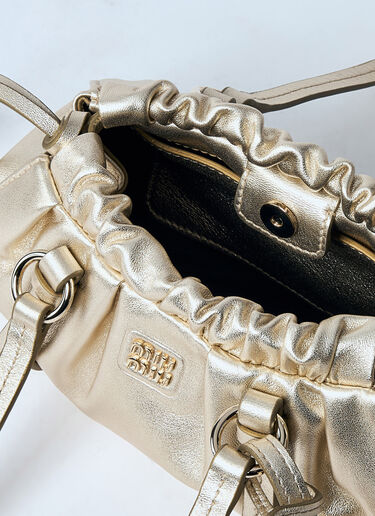 Miu Miu Joie Leather Mini Shoulder Bag Beige miu0259032