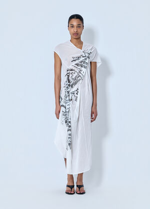 LIMI Feu Twisted Dress B White lmf0264009