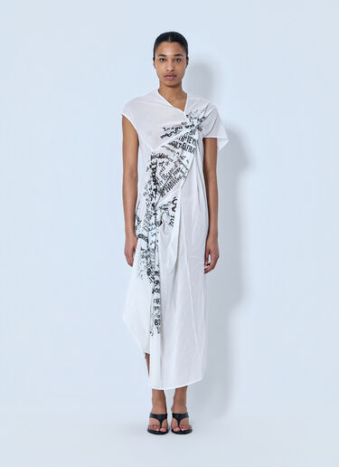 LIMI Feu Twisted Dress B White lmf0264009