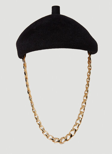 Gucci 체인 베레모 블랙 guc0152197