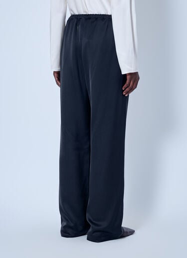 RÓHE Relaxed Fit Satin Trousers Black roe0266018