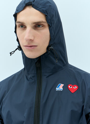 Comme Des Garçons PLAY x K-WAY 防风夹克  蓝色 cpl0355001