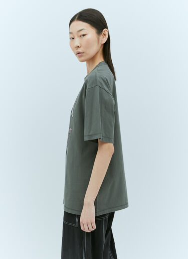 GANNI Future Heavy Lamb T-Shirt Grey gan0255039