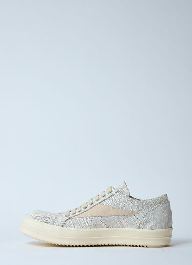 Rick Owens DRKSHDW 코팅 마감 빈티지 스니커즈 화이트 drk0160020