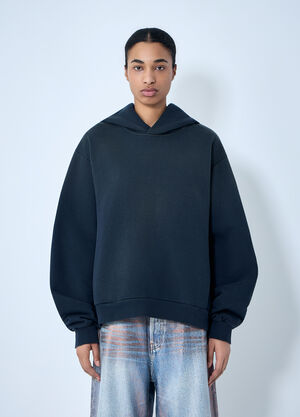 Acne Studios Logo Hooded Sweatshirt Navy acn0364037