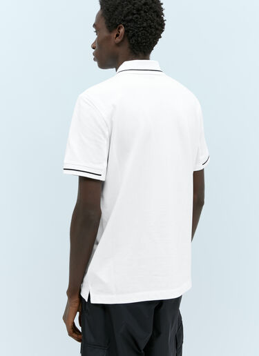 Moncler Logo Patch Polo Shirt White mon0155033