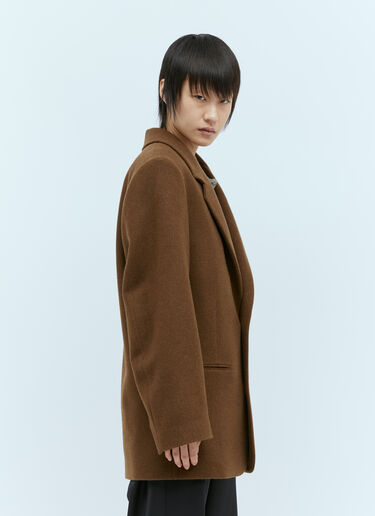 Boxy Single Breasted Blazer Lemaire Boxy Single Breasted Blazer Brown lem0254002