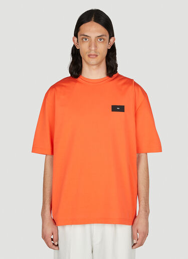 Y-3 로고 패치 티셔츠 오렌지 yyy0152016
