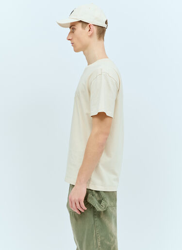 JW Anderson 로고 자수 티셔츠 베이지 jwa0156006