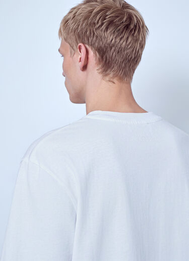 Studio Nicholson Lay Branded Boxy Fit T-Shirt White stn0165032