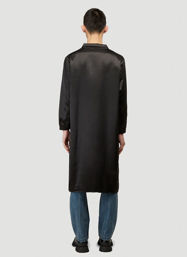 Willy Chavarria Longline Satin Shirt Black wcv0140003
