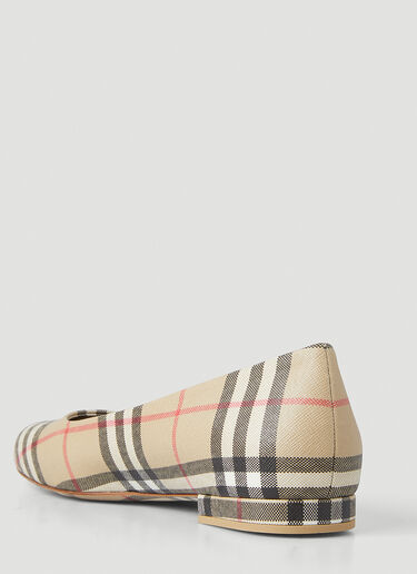 Burberry Ryan Vintage Check Ballet Flats Beige bur0246003