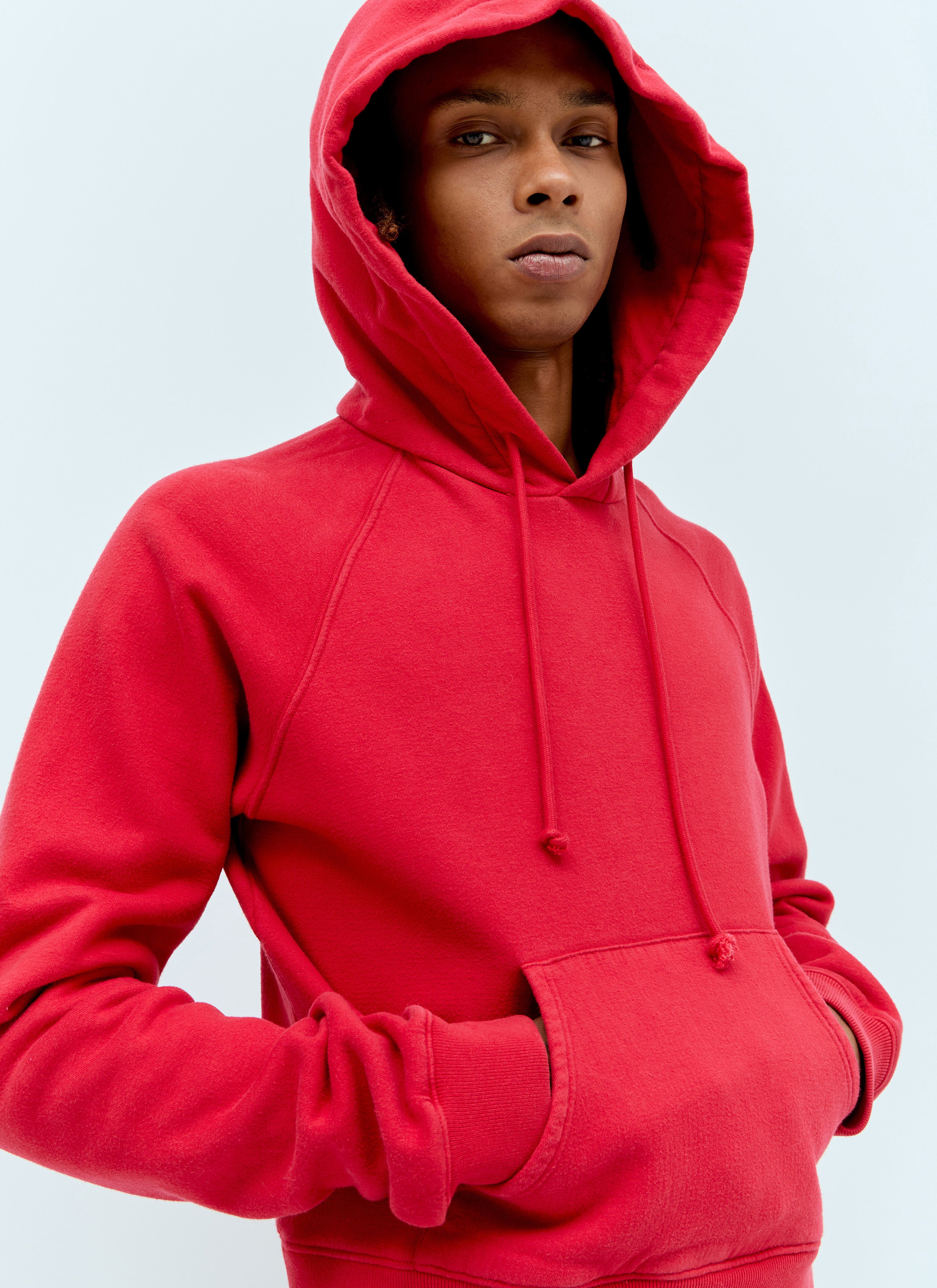 The Row Frances Cropped Sweatshirt Red row0156010