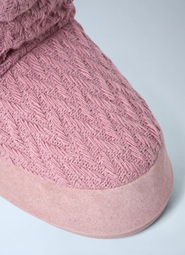 Icon Low Nolace Knit Boots Moon Boot x GUEST IN RESIDENCE Icon Low Nolace Knit Boots Pink mbg0364002