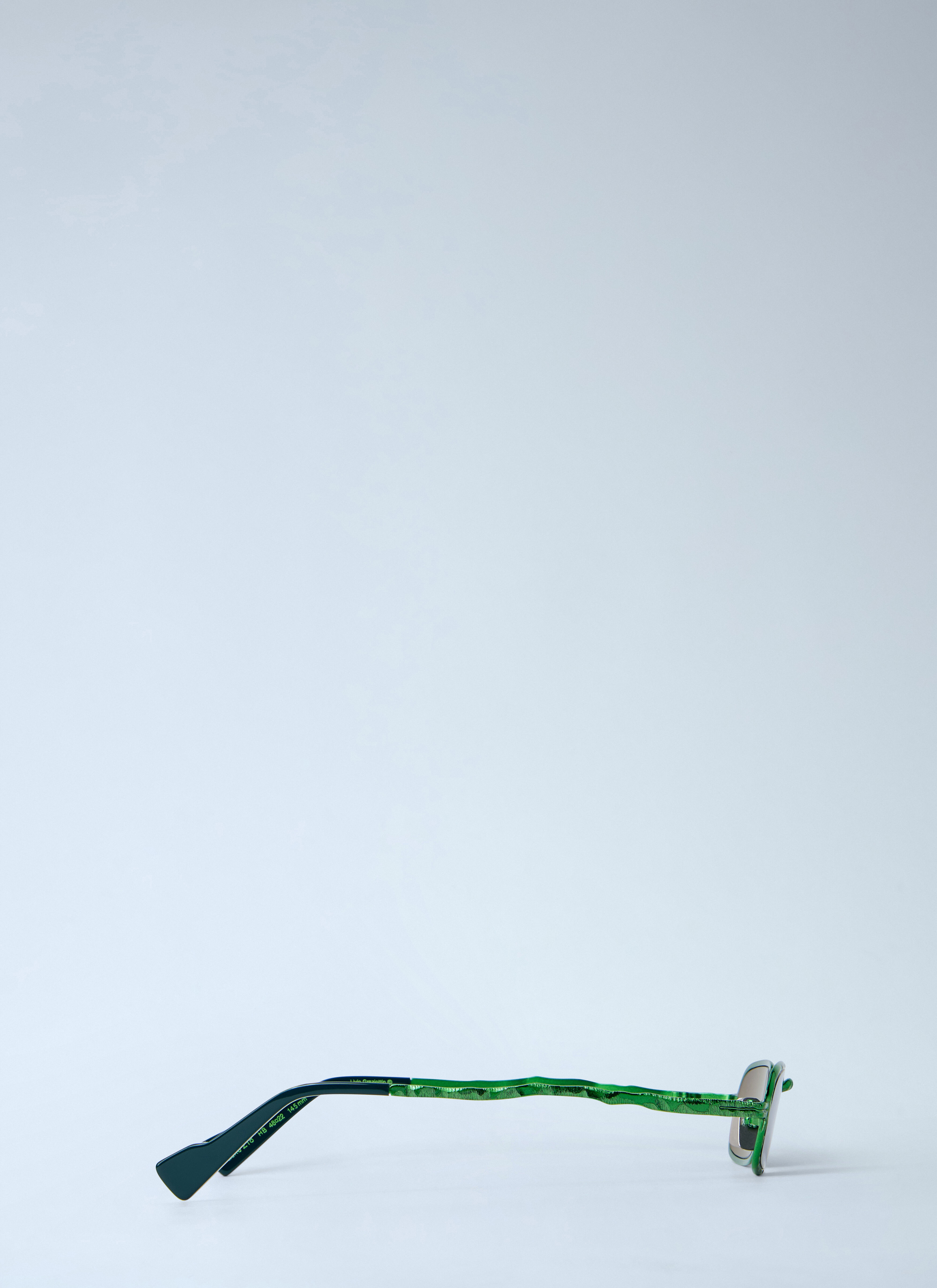 Kuboraum Women's' Z18 Hamburger Banhoff Sunglasses in Green | LN-CC®