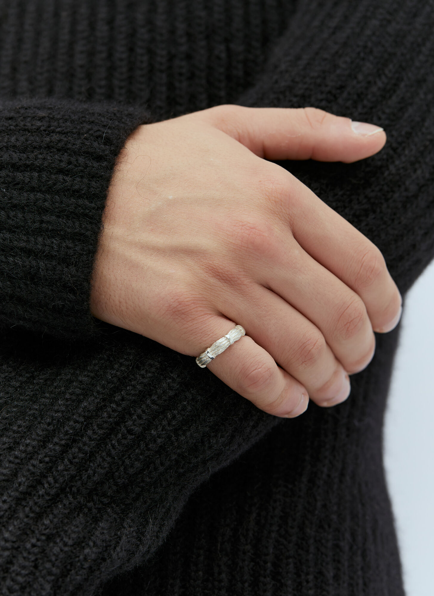 Bleue Burnham Sterling Silver Bound Willow Band Ring In Silver