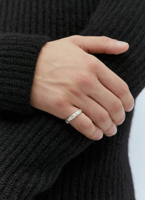 Bleue Burnham Bound Willow Band Ring Silver bbm0354005