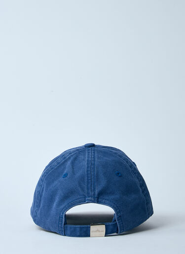 Stone Island Logo Motif Baseball Cap Blue sto0160053
