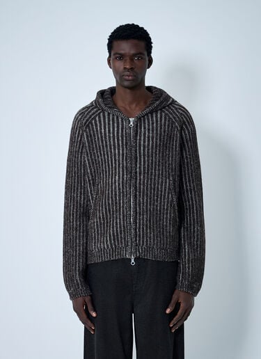 Level Hood Zip-Up Sweatshirt Our Legacy Level Hood Zip-Up Sweatshirt Brown our0163004