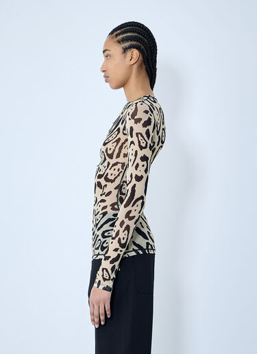 Sportmax Mesh Top Beige spx0259004