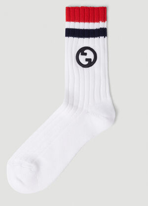 Y-3 Logo Socks White yyy0356030