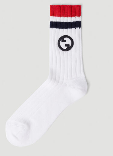 Gucci Logo Socks Ivory guc0152329