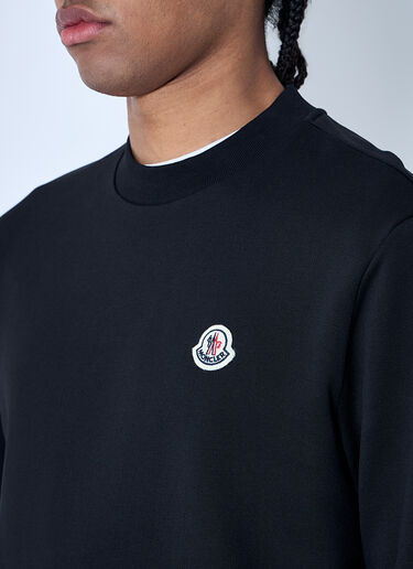 Moncler Logo Motif Sweatshirt Black mon0160030
