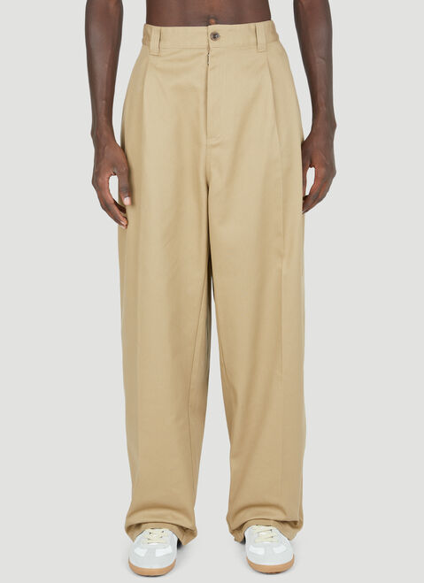 Maison Margiela Check Panel Twill Pants Light Blue mla0353002
