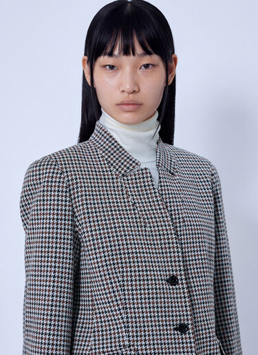 LN-CC® - Max Mara: Houndstooth Blazer - Brown Max Mara Houndstooth Blazer Brown max0266022