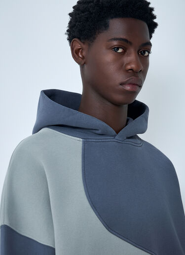 ERL Wave Hooded Sweatshirt Blue erl0162004