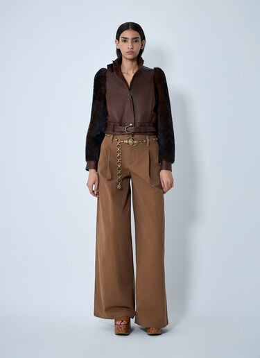 Leather Jacket Chloé Leather Jacket Brown chl0261017