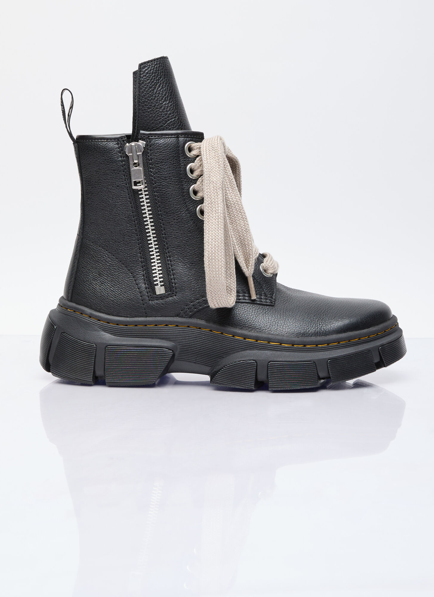 Shop Rick Owens X Dr. Martens 1460 Dmxl Jumbo Lace Boots In Black