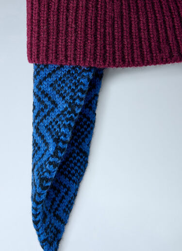 LN-CC® - Dries Van Noten: Marvin Beanie Hat - Bordeaux Dries Van Noten Marvin Beanie Hat Bordeaux dvn0165001