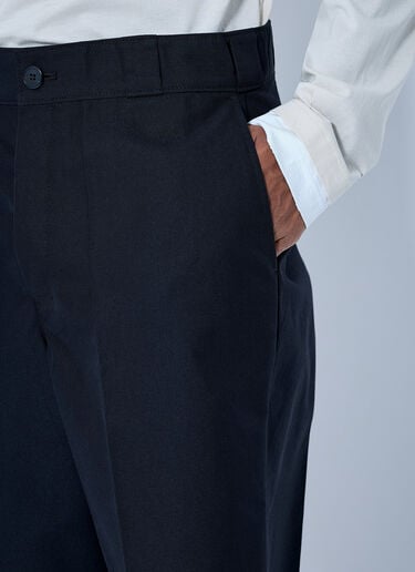 LN-CC® - Prada: Canvas Logo-Plaque Trousers - Black Prada Canvas Logo-Plaque Trousers Black pra0166205