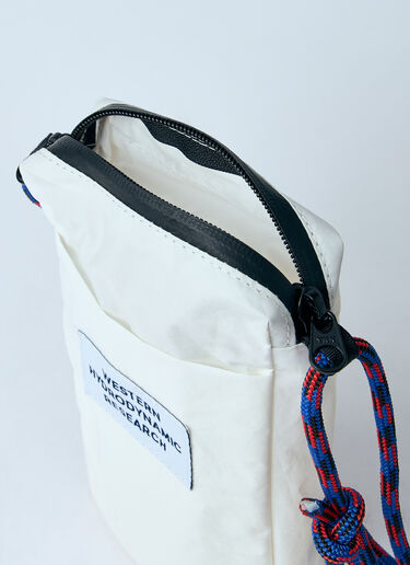 Western Hydrodynamic Research Logo Patch Sling Crossbody Bag White whr0156011