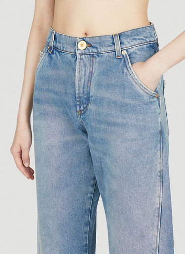Balmain Slit Jeans Blue bln0252020