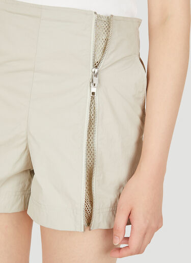 Helmut Lang Zip Front Shorts Beige hlm0249013