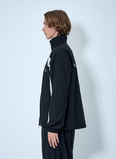 Y-3 Raw Edge 3 Stripes Nylon Shell Jacket Black yyy0364017