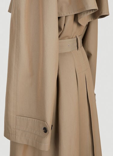 Balenciaga Oversized Trench Coat Beige bal0251007