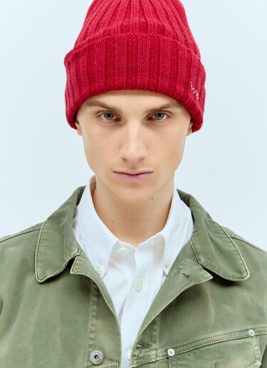 Visvim Wool Beanie Hat Red vis0154013