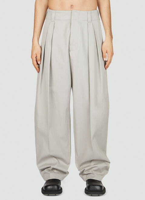 Bottega Veneta Twill Pleated Pants Black bov0142013