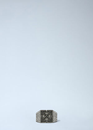 Off-White Bling Strass Ow Ring Grey ofw0164371