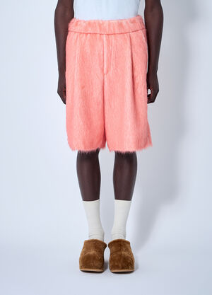 Dries Van Noten Brushed Wool Shorts Orange dvn0160004