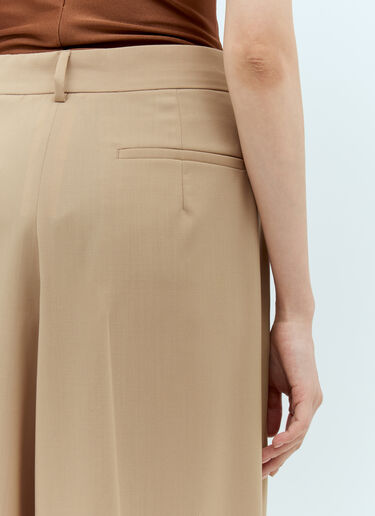 Sportmax Wool Tailored Pants Beige spx0257005