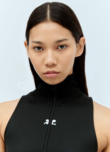 Courrèges 短款运动背心  黑色 cou0255018