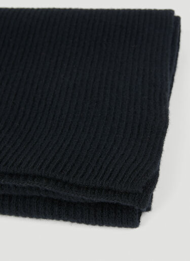 Moncler Logo Patch Scarf Black mon0150031