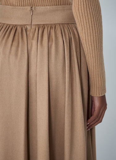 Pleated Maxi Skirt Max Mara Pleated Maxi Skirt Camel max0262063