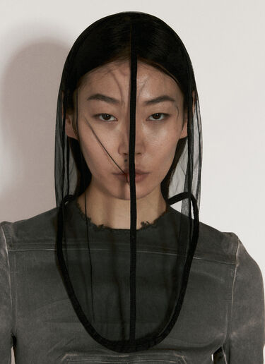 Rick Owens 시어 헬멧 모자 블랙 ric0256008